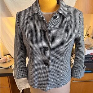 Women's Black and White Jacket